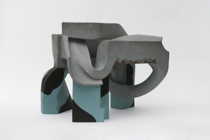 Vincent Fecteau, Untitled 2022, Papier-mâché, acrylic, wood, resin clay, 21½ × 26 × 18 inches; 55 × 66 × 46 cm, © Vincent Fecteau, Courtesy the artist and Matthew Marks Gallery