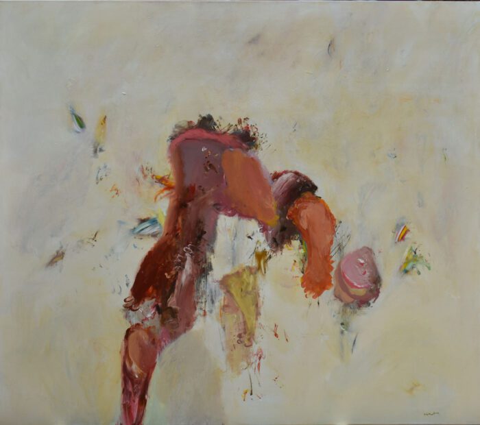 Nikos Kryonidis, UNTITLED, 2025, acrylics on canvas,140 X 160 cm, © Nikos Kryonidis, Courtesy the artist and Astrolavos - dexameni Gallery