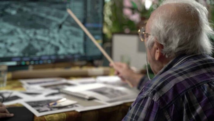 Author: Forensic Architecture, Tantura_1, 2023, ©: Forensic Architecture Description: ‘Situated testimony' interview with Nakba survivor Adnan Yahya. Adnan was a resident of the Palestinian fishing village of Tantura when it was was attacked and occupied by the 33rd Battalion of the Alexandroni Brigade (later made a part of the Israeli army) on 22-23 May 1948.