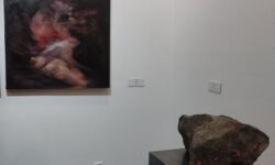 Kleitia-Kokalari.-Social-garden-Generation-2-(2025).-Oil-on-canvas.-83-x-83-cm.-&-Electros-(aka-Babis-Vekris)-Fossil-of-rare-earths-(2022)