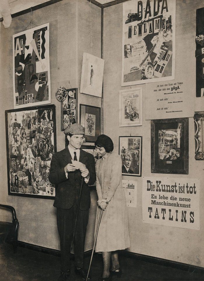 Robert Sennecke, Untitled (Hannah Höch and Raoul Hausmann at the first International Dada Fair), 1920, Copyright has expired, Repro: © Berlinische Galerie/Anja Elisabeth Witte