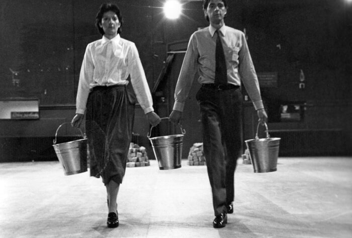 Ulay/ Marina Abramović, Work Relation, Performance, Arnhem Festival, Theater aan de Rijn, The Netherlands, 2 hours, 1978, © Ulay / Marina Abramović, Courtesy of the Marina Abramović Archives