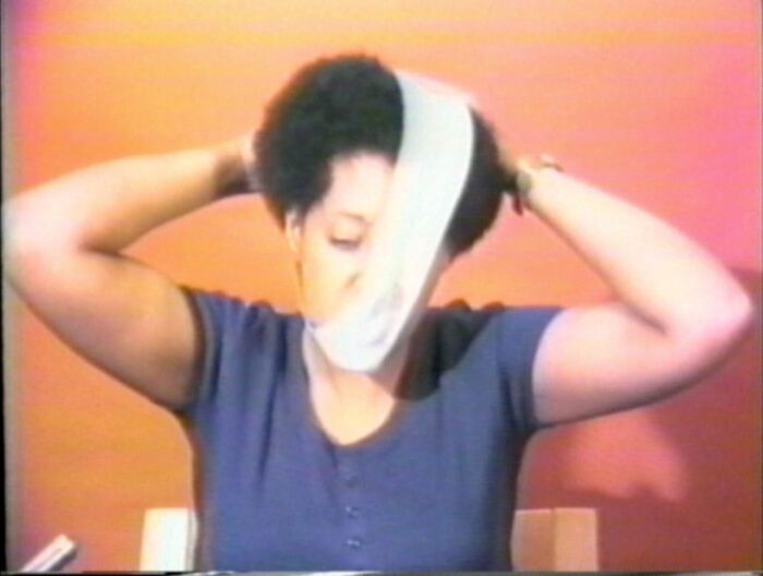 Howardena Pindell, Free, White and 21 1980, Standard-definition video, colour and sound, 12 minutes 15 seconds, © Howardena Pindell, Courtesy the artist and White Cube Gallery