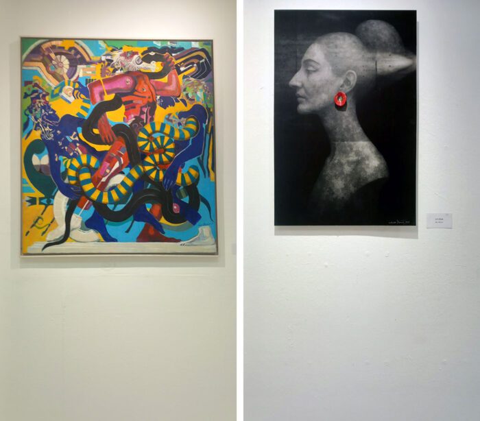 Left: Ilirian Shima. Laokoon, © Ilirian Shima, Photo © & Courtesy Vicky Trochidou Right: Ilirian Shima. Diva, © Ilirian Shima, Photo © & Courtesy Vicky Trochidou