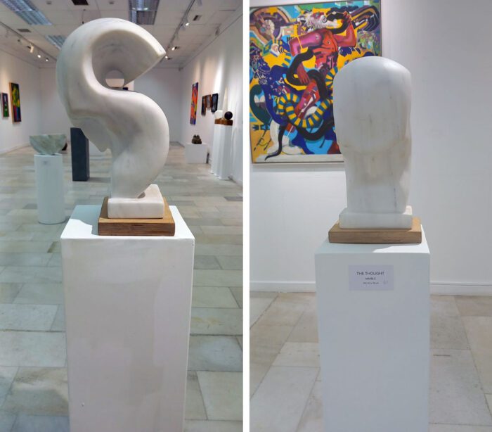 Left & Right: Ilirian Shima. Thought, © Ilirian Shima, Photo © & Courtesy Vicky Trochidou