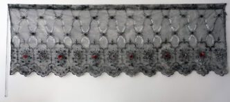 Neriman Polat, 'Gönül Dağı', 2024, Intervened tulle, 62 x 87 cm, © Neriman Polat, Courtesy the artist and Zilberman Gallery Belin-Istanbul