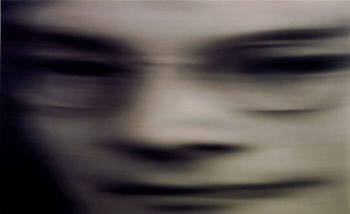 Yoko Ono, VERTICAL MEMORY, 1997, 21 framed iris prints and 22 plexiglass plaques , 31.8 x 49.5 cm x 4.4cm each + 9 x 28 cm each, © Yoko Ono, Courtesy the artist and MUSAC (Museo de Arte Contemporaneo de Castilla y Leon)