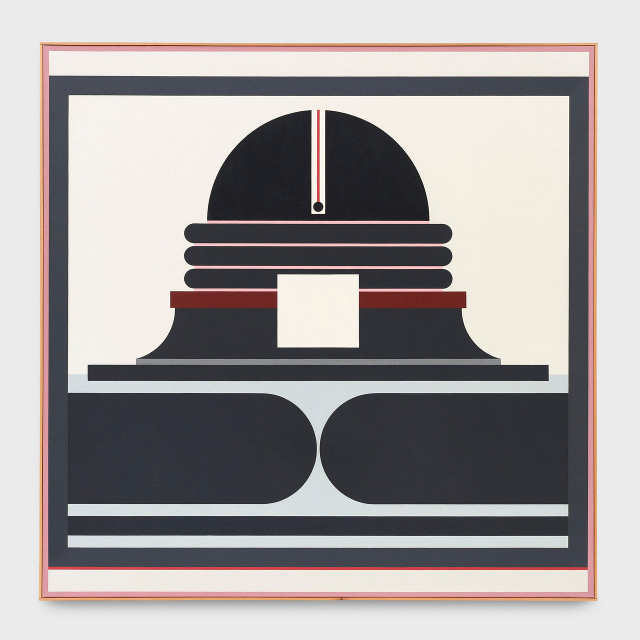Léon Wuidar, Tige, 20 Juillet 77, 1977, Oil on canvas, 122 x 122 cm | 48 1/16 x 48 1/16 in., 123.5 x 123.5 x 2.2 cm | 48 5/8 x 48 5/8 x 0 7/8 in. (framed), © Léon Wuidar, Courtesy the artist and White Cube Gallery