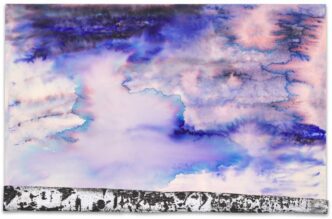 Sterling Ruby, DRFTRS (9061), 2025, Collage, paint, and glue on paper, 28.3 × 43.5 cm | 11 1/8 × 17 1/8 inches, © Sterling Ruby, Courtesy the artist and Sprüth Magers Gallery