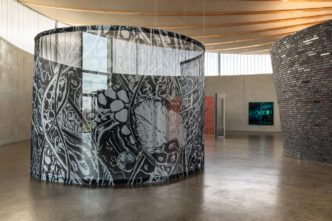 Jane and Louise Wilson, Countermeasures, Installation view, Skulpturenhalle I Thomas Schütte Foundation, 2026, Courtesy the artists and Skulpturenhalle I Thomas Schütte Foundation