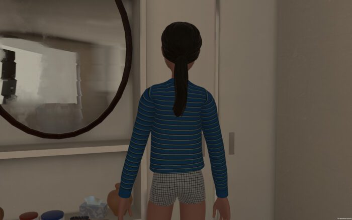 Marina Xenofontos, Twice Upon a While, video game, 2018-2026, © Marina Xenotontos, Courtesy the artist and Musée cantonal des Beaux-Arts