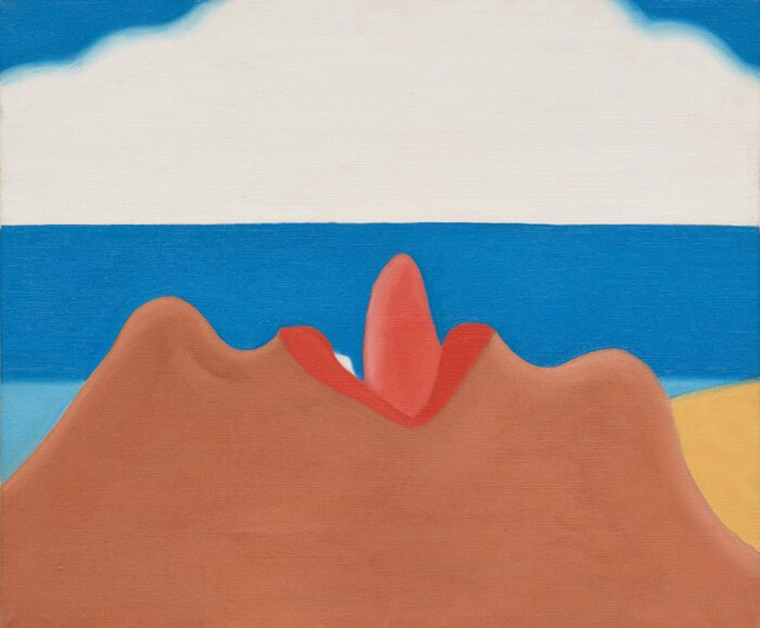 Tom Wesselmann, Little Seascape #7, 1965, Acrylic on shaped canvas, 10 x 12 inches (25.4 x 30.5 cm), © The Estate of Tom Wesselmann/Licensed by ARS/VAGA, New York, Photo: Owen Conway, Courtesy Gagosian