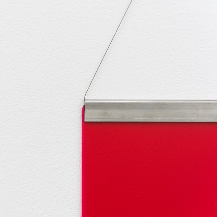 Liz Deschenes, Untitled (Gorilla Glass Red 100), 2024, © Courtesy of Liz Deschenes and Miguel Abreu Gallery, New York, Photo: Stephen Faught