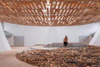 Kengo Kuma, Earth | Tree, Installation view Copenhagen Contemporary- Copenhagen, 2025
