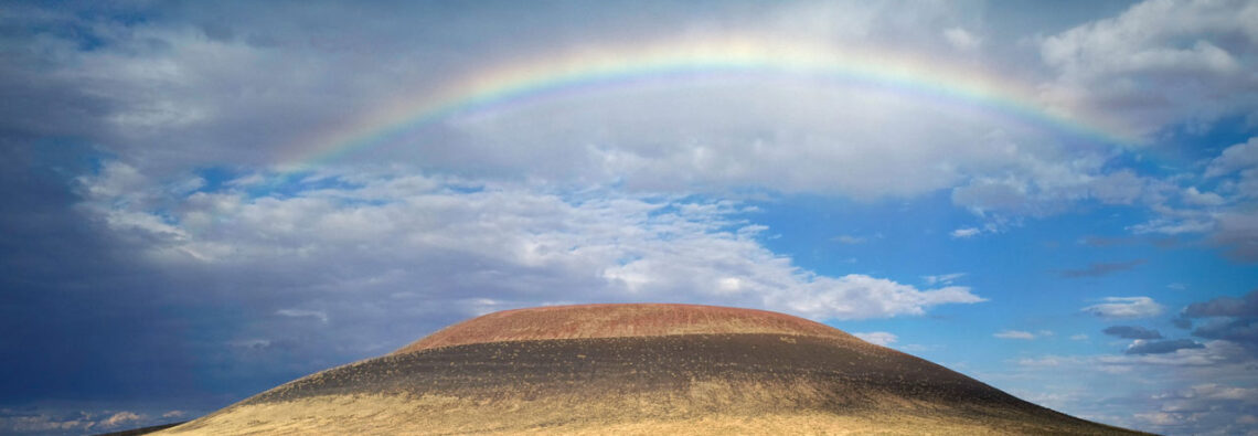 James TurrellRainbow over Roden Crater, 2003, © James Turrell, Photo: Florian Holzherr, Courtesy the artist and Gagosian
