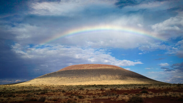 James TurrellRainbow over Roden Crater, 2003, © James Turrell, Photo: Florian Holzherr, Courtesy the artist and Gagosian