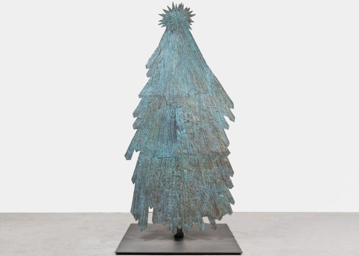 Kiki Smith, Sungrazer VIII, 2019, Bronze,Edition of 3 + 1 AP, 272 x 122 x Galerie Lelong 122 cm (107 3/16 x 48 1/16 x 48 1/16 in), © Kiki Smith, Courtesy the artist and Galerie Lelong