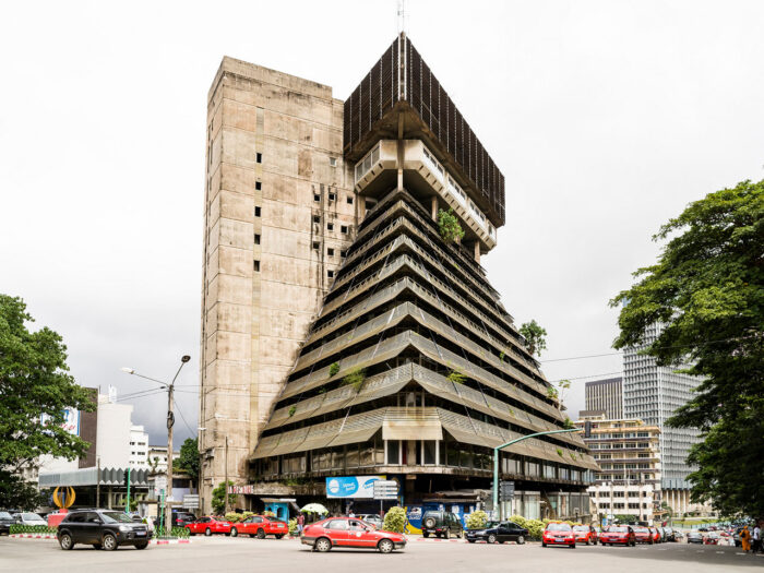 La Pyramide, Abidjan, Côte d’Ivoire. 1968–⁠73. Rinaldo Olivieri (1931–⁠1998). 2025. Photograph: François-Xavier Gbré