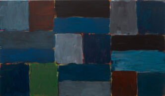 Sean Scully, La Grande Mer, 2024–26, Oil on linen. 193 × 330.2 cm (76 × 130 in), © Sean Scully, Courtesy the artist and Thaddaeus Ropac Gallery