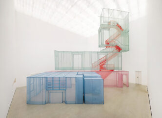 Do Ho Suh, Apartment A, Corridors and Staircases, 348 West 22nd Street, New York, NY 10011, USA(Kanazawa Version), 2012, Polyester and stainless steel, Apt A 690×430×245cm, © Do Ho Suh, Courtesy the artist and : National Museum of Modern and Contemporary Art, Korea (MMCA)