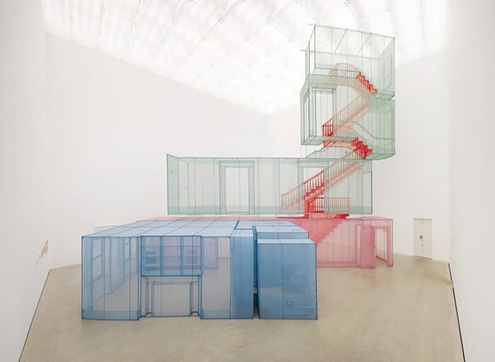 Do Ho Suh, Apartment A, Corridors and Staircases, 348 West 22nd Street, New York, NY 10011, USA(Kanazawa Version), 2012, Polyester and stainless steel, Apt A 690×430×245cm, © Do Ho Suh, Courtesy the artist and : National Museum of Modern and Contemporary Art, Korea (MMCA)