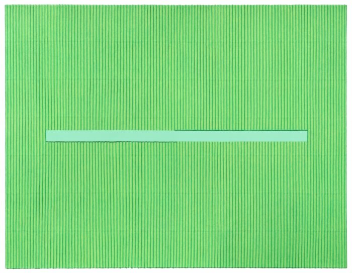 Park Seo-Bo, Ecriture No. 030513, 2003, Mixed media with Korean hanji paper on canvas, 200 x 260 cm, Courtesy Kukje Gallery