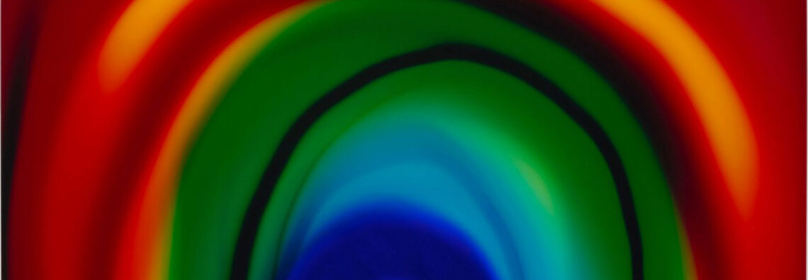 Liz Nielsen, Big Rainbow Energy, 2023, Chromogenic light painting on Fujiflex mounted on Dibond, Framed: 28 7/8 x 43 1/4 inches (73.3 x 109.9 cm), Signed, titled, dated, and inscribed verso