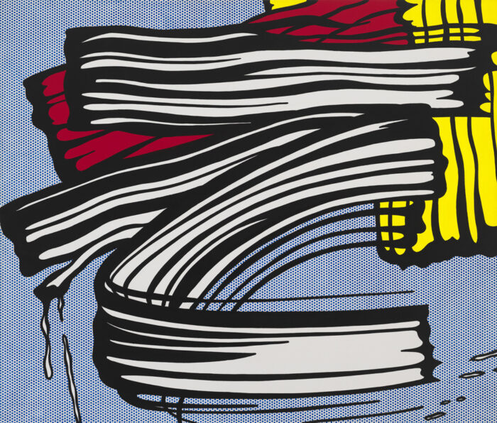 Roy Lichtenstein, Little Big Painting, 1965. Oil and acrylic on canvas, 68 × 80 in. (172.7 × 203.2 cm). Whitney Museum of American Art, New York; purchase with funds from the Friends of the Whitney Museum of American Art 66.2. © Estate of Roy Lichtenstein/DACS 2026