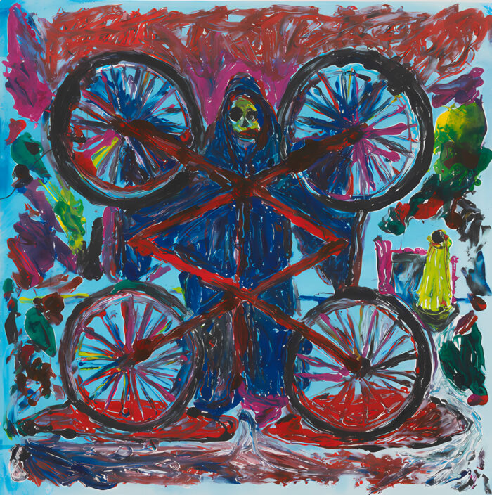 Josh Smith, Divines, 2025, Monotype on Somersetpaper, Sheet 57 x 56 cm / 22 1/2 x 22 in, © Josh Smith, Courtesy the artist and Galerie Eva Presenhuber